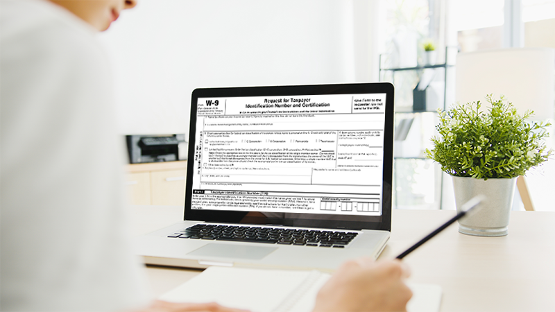 Information Required for form w-9